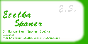 etelka sponer business card